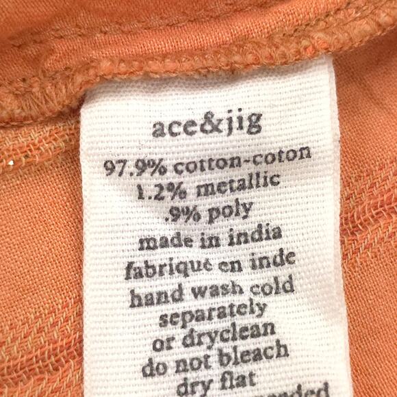 Ace & Jig Maxi Quince Dress Metallic Maxi Boho Puff Sleeve Peasant - Picture 9 of 11